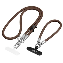 Tech-protect C10s Rope Crossbody & Wrist Leash Walnut Brown/titanium
