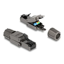 Βύσμα Δικτύου Delock RJ45 CAT 8.1 STP 86514, tool-free, γκρι