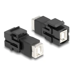 Αξεσουάρ Δικτύου Delock Keystone module USB Type-B 86600, θηλυκό σε θηλυκό, μαύρο