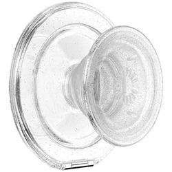 PopSockets Kick-Out Grip Glitter MagSafe clear