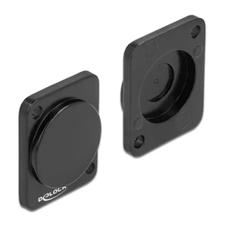 Αξεσουάρ για Καμπίνες Rack Delock Κάλυμμα 86791 για D-Type Υποδοχές, Μεταλλικό, Μαύρο