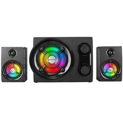 Rampage RMS-G8 25W Ηχεία Gaming 2.1 BT/USB/SD/FM με RGB