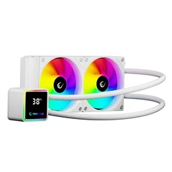 Rampage INFINITE V240 Ψυκτικό υγρού 240MM ARGB, με μετρητή θερμοκρασίας, λευκό