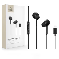 Tech-Protect Ultraboost USB-C Earphone Core G3 Black