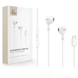 Tech-Protect Ultraboost USB-C Earphone Core G4 White