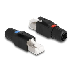 Βύσμα Δικτύου Delock RJ45 CAT 6A STP 86965, tool-free, μαύρο