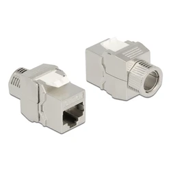 Keystone Delock Module RJ45 σε Lsa 87032, Cat.6A, Ασημί