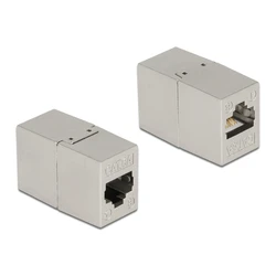 Αντάπτορας Δικτύου Delock RJ45 θηλυκός 87037, Cat.6A, 8P/8C, ασημί