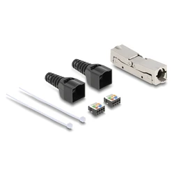 Σύνδεσμος Delock αμφίδρομος LSA 87064, RJ45 Cat.6A, toolfree