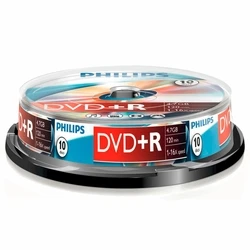 DVD+R 12cm Philips 1x10 DVD+R 4,7GB 16x SP