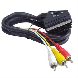 Καλώδιο 3 x RCA σε Scart GEMBIRD CCV-519-001 Μαύρο
