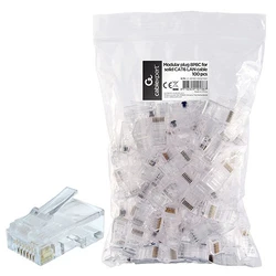 Βύσματα Δικτύου Cablexpert 8P8C for SOLID CAT6 LAN 100PCS/BAG