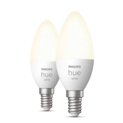 Philips Hue Λάμπα E14 White 5,5W - 2τμχ