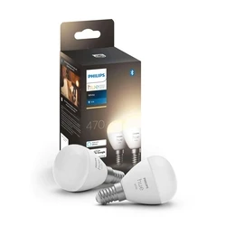 Λάμπα Smart Philips Bombilla esf?rica P45 E14 pack de 2