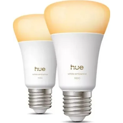 Philips Hue A60 E27 Έξυπνη LED Λάμπα 1100 lm - 2 τεμάχια