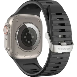 Decoded Silicone Ultra Traction Λουράκι Apple Watch 42/44/45/49mm Μαύρο