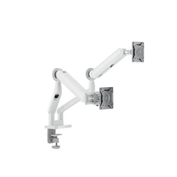 Alogic Glide Εύκαμπτος Διπλός Βραχίονας Βάση Οθόνης 17-35 Λευκό