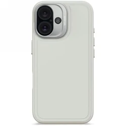 Decoded AntiMicrobial Silicone Stacks Backcover Apple iPhone 16 MagSafe (stone gray)