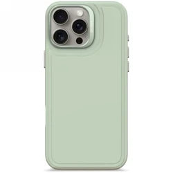 Decoded AntiMicrobial Silicone Stacks Backcover Apple iPhone 16 Pro Max MagSafe (mist green)