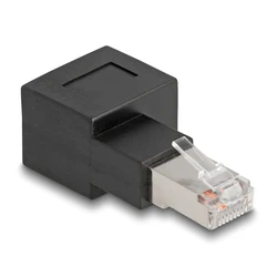 Αντάπτορας Δικτύου Delock RJ45 Cat.6A 87864, αρσενικό σε θηλυκό, 90° right
