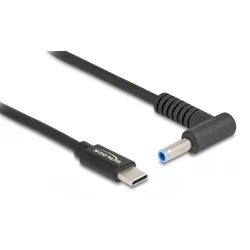 Καλώδιο Τροφοδοσίας Delock 87971, USB-C σε HP 4.5x3.0mm, 1.5m, μαύρο