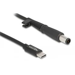 Καλώδιο Τροφοδοσίας Delock 87972, USB-C σε HP 7.4x5.0mm, 1.5m, μαύρο