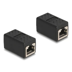 Σύνδεσμος Delock RJ50 87991, θηλυκός, Cat.5e, μαύρος