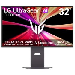 LG UltraGear Evo AI 32GX870B-B – 31,5" OLED διπλής λειτουργίας (4K 240Hz / FHD 480Hz) HDR500 USB‑C PD90W