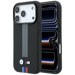 BMW M Quadrille Kevlar Anthracite & Tricolor Print Lines MagSafe Apple iPhone 18 Pro / 17 Pro black