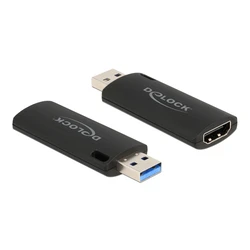 Αντάπτορας HDMI Delock video capture 88307, USB σύνδεση, 4K/30Hz, μαύρο