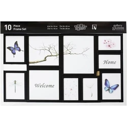 Nielsen 10-Photo Wall Frame Plastic Black Frame 8999176