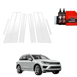 GrizzGlass BodyShield Car Pillar Protective Film Volkswagen Touareg (2014-2018) [10in1]