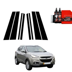GrizzGlass BodyShield Black Car Pillar Protective Film Hyundai ix35 (2009-2013) [8in1]