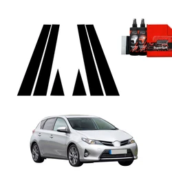GrizzGlass BodyShield Black Car Pillar Protective Film Toyota Auris (2012-2015) [6in1]