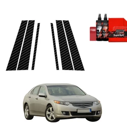 GrizzGlass BodyShield Carbon Car Pillar Protective Film Honda Accord Sedan 5D (2021-2026) [6in1]