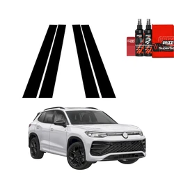 GrizzGlass BodyShield Black Car Pillar Protective Film Volkswagen Tiguan (2023-2026) [4in1]