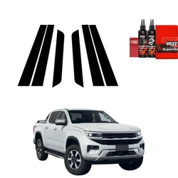 GrizzGlass BodyShield Black Car Pillar Protective Film Volkswagen Amarok (2023-2026) [6in1]