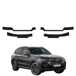 GrizzGlass HeavyDuty Black Door Sill Protective Film BMW X3 (2021-2024) [4in1]