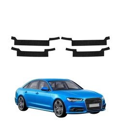 GrizzGlass HeavyDuty Black Door Sill Protective Film Audi A6 C7 Sedan Facelifting (2014-2018) [4in1]