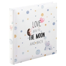 HAMA Children's Photo Album 'Moon' for 100 Photos, 25x25 cm, White