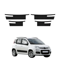 GrizzGlass HeavyDuty Black Door Sill Protective Film Fiat Panda 3 Hatchback 5D (2011-2016) [4in1]