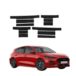 GrizzGlass HeavyDuty Black Door Sill Protective Film Ford Focus ST-Line X Hatchback Facelift (2021-2025) [12in1]