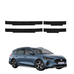 GrizzGlass HeavyDuty Black Door Sill Protective Film Ford Focus Active X Kombi Facelift (2021-2025) [4in1]