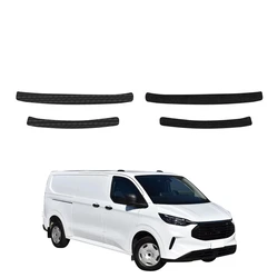 GrizzGlass HeavyDuty Black Door Sill Protective Film Ford Custom (2023-2026) [4in1]