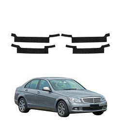 GrizzGlass HeavyDuty Black Door Sill Protective Film Mercedes Benz C-Class W204 Sedan (2007-2011) [4in1]