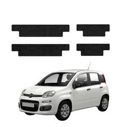 GrizzGlass HeavyDuty Black Door Sill Protective Film Fiat Panda (2020-2026) [4in1]