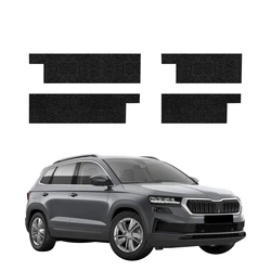 GrizzGlass HeavyDuty Black Door Sill Protective Film Skoda Karoq Facelift (2022-2026) [4in1]