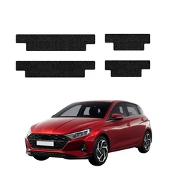 GrizzGlass HeavyDuty Black Door Sill Protective Film Hyundai i20 (2023-2026) [4in1]