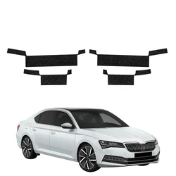 GrizzGlass HeavyDuty Black Door Sill Protective Film Skoda Superb 3 Liftback (2019-2023) [4in1]