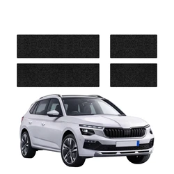 GrizzGlass HeavyDuty Black Door Sill Protective Film Skoda Kamiq (2019-2025) [4in1]